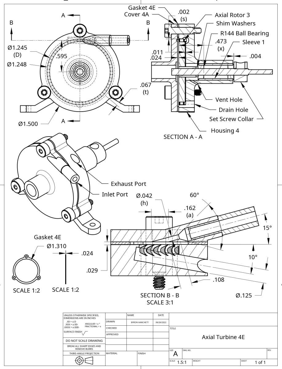 Axial Turbine 4E