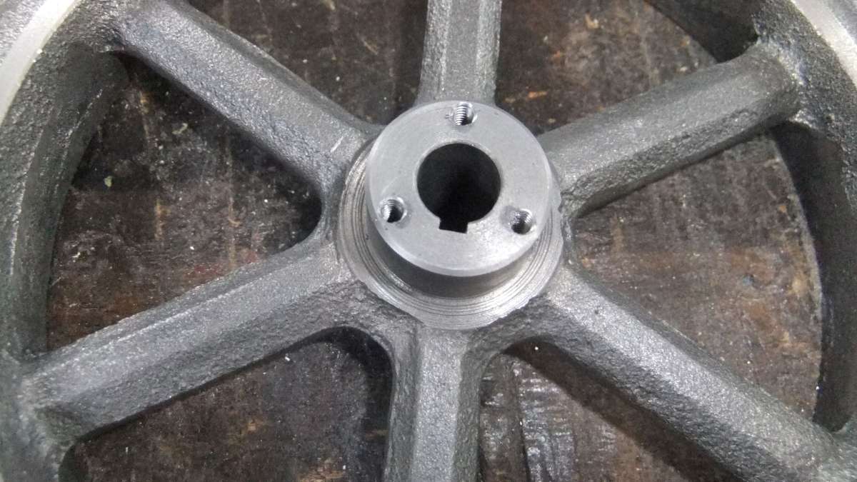 Fly wheel drilled and tapped 1