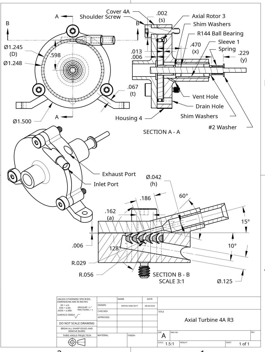 Axial Turbine 4A R3