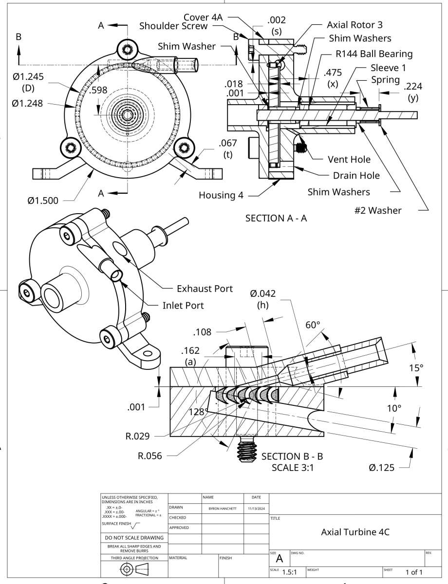 Axial Turbine 4C