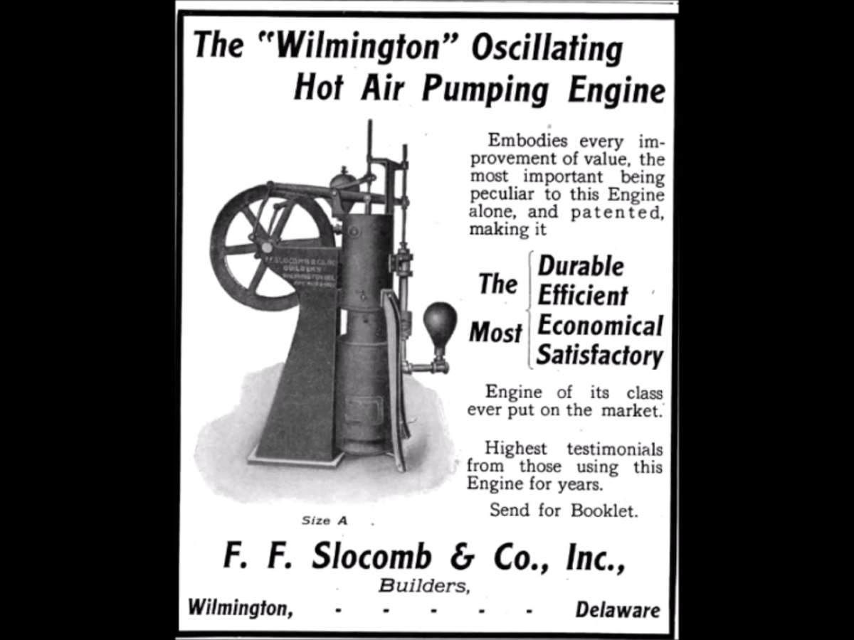 The curious Wilmington “oscillating” hot air engine by Slocomb 0-15 screenshot