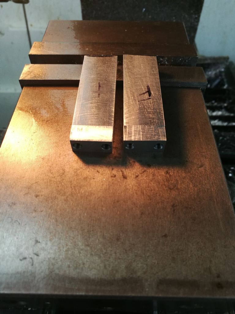 conrod blanks ready to drill bearing holes