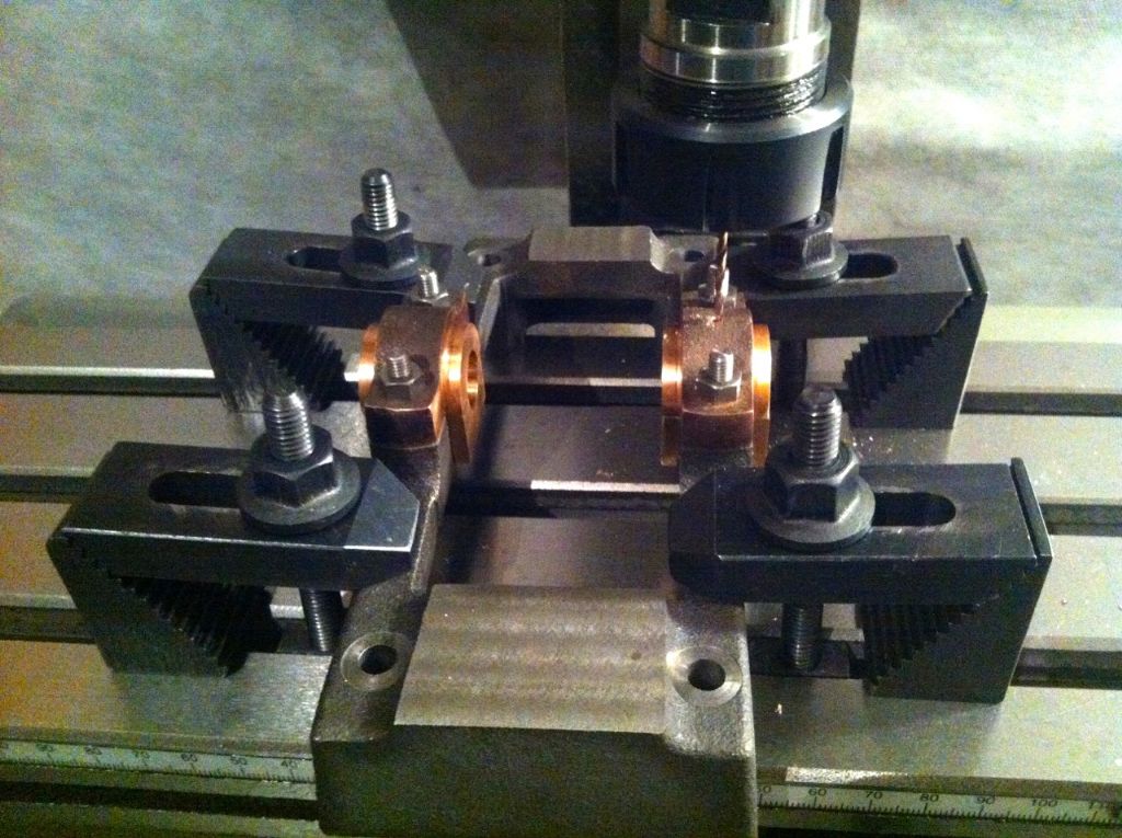 150. drilling the oil holes in the bearing.jpg