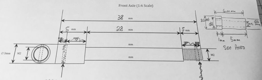 1/6 front axle drawing