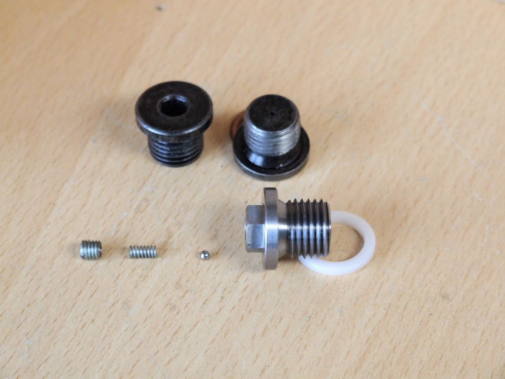 fig 2 component parts of the valve with a standard & modified emco plug to the rear..jpg