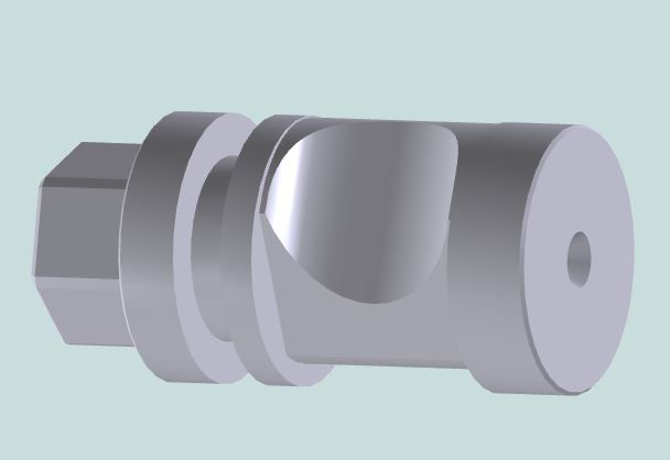 3D CAD model of modified cam