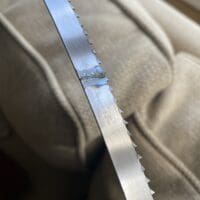 Bandsaw blade weld